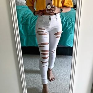 RARE distressed denim